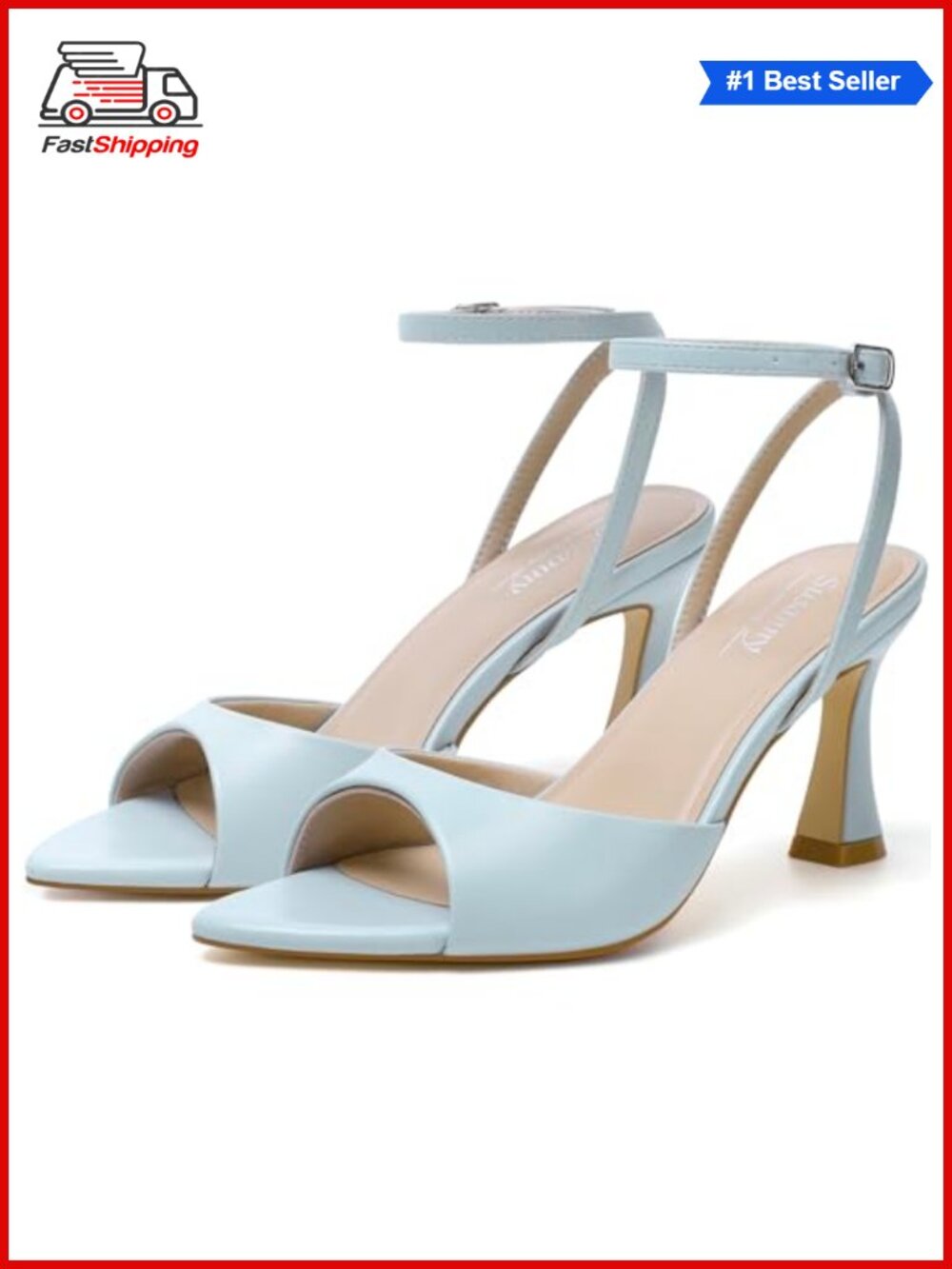 Pointed Open Toe Strappy Kitten Heel Sandals Ankle Strap Wedding Party Heels